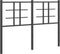 vidaXL - Hoofdbord - 120 - cm - metaal - zwart