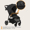 Emma One Kinderwagen - Lichtgewicht - Wendbaar - Compact - Eenhandig Inklapbaar - Rugleuning tot Ligpositie - Waterdicht Zonwerend Kap