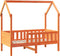 vidaXL - Bedhuis - wasbruin - massief - grenenhout - 80x160 - cm
