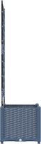 vidaXL - Tuinplanter - met - Trellis - Grijs - 40x40x143 - cm