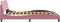 vidaXL - Bedframe - met - hoofdeinde - zonder - matras - 160x200 - cm - fluweel - roze