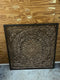 Wandpaneel Barcelona handgemaakt antique brown - Teak omlijsting 120 x 120 cm