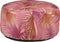 Mica Decorations Nuno Opblaasbare Poef met Palm Bladeren - H37 x Ø80 cm - Paars