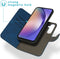 iMoshion Hoesje Geschikt voor Samsung Galaxy A55 Hoesje Met Pasjeshouder - iMoshion Uitneembare 2-in-1 Luxe Bookcase - Blauw