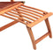 Casaria Queen Mary - Ligstoel - Acaciahout verstelbare rugleuning - Bruin