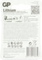 GP Primary Lithium AA - Batterijen - 4 stuks - Zwart