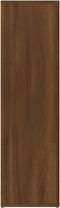 vidaXL - Dressoir - 80x30x106 - cm - bewerkt - hout - bruin - eikenkleur