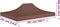 vidaXL - Partytentdak - 270 g/m² - 4,5x3 m - bruin