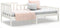 vidaXL - Slaapbank - zonder - matras - 90x190 - cm - massief - grenenhout - wit