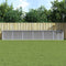 vidaXL - Kippenhok - met - dak - 603x98x90 - cm - gegalvaniseerd - staal - lichtgrijs