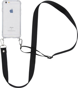 iMoshion Hoesje Geschikt voor iPhone 6s / 6 Hoesje Met Koord - iMoshion Backcover met koord - Nylon - Transparant