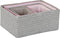 Basket spelset DKD Home Decor 41 x 29 x 18 cm Zilverkleurig Grijs Roze Polypropyleen