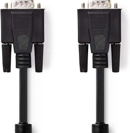 Nedis VGA-Kabel - VGA Male - Vernikkeld - 20.0 m - Zwart