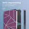 imoshion E-reader Hoesje - Geschikt voor Tolino Vision 5 - Design Slim Hard Case Sleepcover Bookcase met stand - Bordeaux Graphic