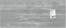 Sigel glasmagneetbord - Artverum - 130x55cm - antraciet betonlook - SI-GL248