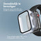 imoshion Screenprotector - Geschikt voor Apple Watch Series 4 / 5 / 6 / SE - 44mm - Full Cover Hard Case / Beschermend Hoesje - Zilver