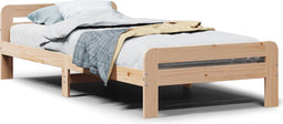 vidaXL - Bedframe - zonder - matras - massief - grenenhout - 90x200 - cm