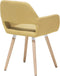 CHICAGO - Eetkamerstoel - Mosterdgeel - Polyester