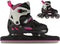 Nijdam Berry Blitz - 2-in-1 Combo Skeelers - Verstelbaar 37-40 - Zwart/Roze