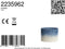 Light & Living - kap - Tossa - blauw - textiel - Ø 35cm - E27 - 2235962