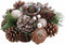 Kerstkaarshouder Gouden Natuurlijk Plastic Foam 19 x 19 x 9 cm
