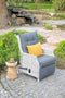 Garden Impressions Santacruz relax loungestoel - wicker - grijs