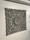 Wanddecoratie houten - wandpaneel handgemaakt - brown grey 90 cm