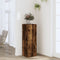 vidaXL - Plantenstandaard - 33x33x100 - cm - bewerkt - hout - gerookt - eikenkleurig