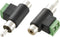 TRU COMPONENTS Cinch-adapter Cinch-stekker - Cinch-koppeling, Schroeven Inhoud: 1 stuk(s)
