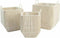 Basket spelset DKD Home Decor Beige Metaal Katoen (3 Onderdelen) (37 x 37 x 45 cm)