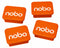 Nobo Whiteboard Magneten - 4 stuks - 18x22mm - Whiteboard Accessoires - Oranje