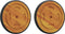 vidaXL - Ligbed - Reservewielen - 2 - stuks - 20.5 - cm - Massief - Acaciahout