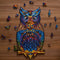 UNIDRAGON Houten Puzzel Voor Volwassenen Dier - Charmante Uil - 101 stukjes - Small 15x26 cm