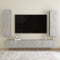 vidaXL - Tv-meubels - 2 - st - 30,5x30x110 - cm - bewerkt - hout - betongrijs