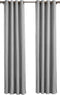 Larson - Luxe effen blackout gordijn - met ringen - 1.5m x 2.5m - Lichtgrijs