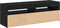 vidaXL - TV-kast - met - LED - Zwart - Eikenhout - 120x35x40 - cm - Bewerkt - hout