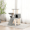 vidaXL - Kattenmeubel - met - sisal - krabpalen - 82 - cm - donkergrijs