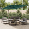 vidaXL - Zweefparasol - met - dubbel - dak - 300x300 - cm - groen