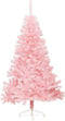 vidaXL - Kunstkerstboom - met - standaard - half - 120 - cm - PVC - roze