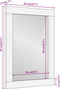 vidaXL - Badkamerspiegel - 50x70x3 - cm - massief - mangohout - en - glas - bruin