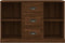vidaXL - Dressoir - 104,5x35,5x67,5 - cm - bewerkt - hout - bruin - eikenkleur