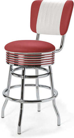 Bel Air Retro Barkruk BS-29-66-CB Rood