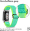 imoshion Elastisch nylon bandje - Geschikt voor Fitbit Charge 6, Charge 5 - Groen - One Size