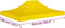 vidaXL Partytentdak - 270 g/m² - 4x3 m - Geel