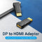 Vention DP Male - HDMI Female Adapter - 4K 3D - Zwart