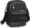 Schoudertas heren en dames – crossbody tas - slingbag - waterafstotend - zwart - 18x8x14cm