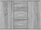 vidaXL - Dressoir - 91x29,5x65 - cm - bewerkt - hout - grijs - sonoma - eikenkleurig