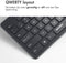 Accezz Draadloos Toetsenbord - Bluetooth - Ergonomisch design QWERTY - Zwart