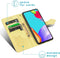 iMoshion Hoesje Geschikt voor Samsung Galaxy A72 Hoesje Met Pasjeshouder - iMoshion Mandala Bookcase - Geel