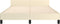 vidaXL - Bedframe - met - hoofdeinde - zonder - matras - 140x200 - cm - crèmekleurig